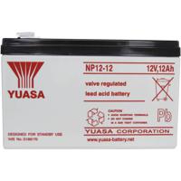 Yuasa NP12-12 Loodaccu 12 V 12 Ah Loodvlies (AGM) (b x h x d) 151 x 98 x 98 mm Kabelschoen 6.35 mm Onderhoudsvrij, VDS-certificering - thumbnail