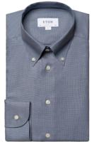 ETON Contemporary Fit Overhemd donkerblauw, Effen - thumbnail