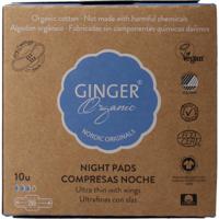 Ginger Organic Maandverband nacht met vleugels