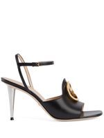 Gucci Gucci Blondie leather sandals - Noir