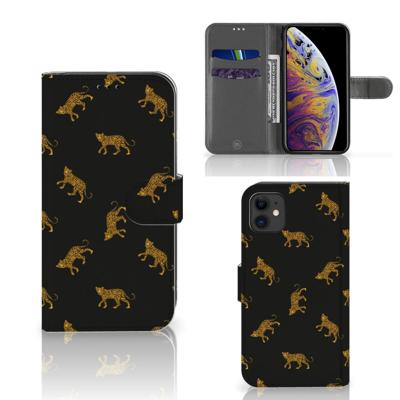 Telefoonhoesje | Met pasjeshouder | voor Apple iPhone 11 Leopards