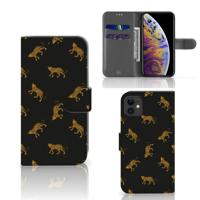 Telefoonhoesje | Met pasjeshouder | voor Apple iPhone 11 Leopards