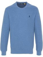 Polo Ralph Lauren pull en coton à logo brodé - Bleu