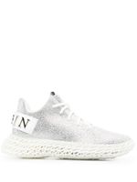 Philipp Plein baskets Skeleton Runner à ornements strass - Argent - thumbnail