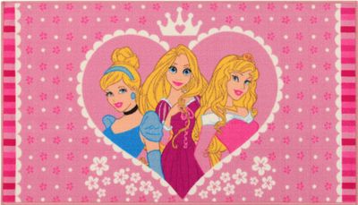Disney vloerkleed Princess Heart 140 x 80 cm