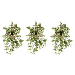 3x Groene Tradescantia/vaderplant kunstplanten 70 cm