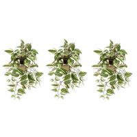 3x Groene Tradescantia/vaderplant kunstplanten 70 cm