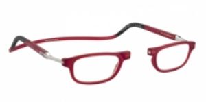 CliC Flex Frosted rood / zwart +2.0