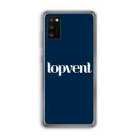 Topvent Navy: Samsung Galaxy A41 Transparant Hoesje
