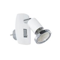 Eglo StopcontactspotMini 4 met schakelaar wit - 92925