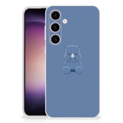 Samsung Galaxy S24 Telefoonhoesje met Naam Baby Rhino Samsung Galaxy S24 Telefoonhoesje met Naam Baby Rhino