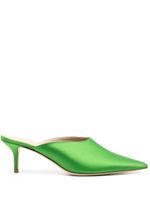 Scarosso mules Laura 60 mm satiné - Vert