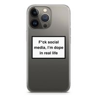 I'm dope: iPhone 13 Pro Transparant Hoesje