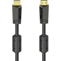 Hama 00205009 HDMI-kabel HDMI Aansluitkabel HDMI-A-stekker, HDMI-A-stekker 10.00 m Zwart 4K UHD
