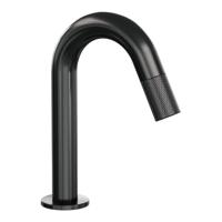 Opbouw Fonteinkraan Brauer Gunmetal Carving Edition Met Gebogen Uitloop Gunmetal Geborsteld PVD