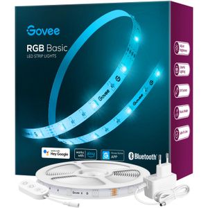 Govee H615A RGB Wifi ledstrip ledstrip 5 meter, Wifi, Bluetooth