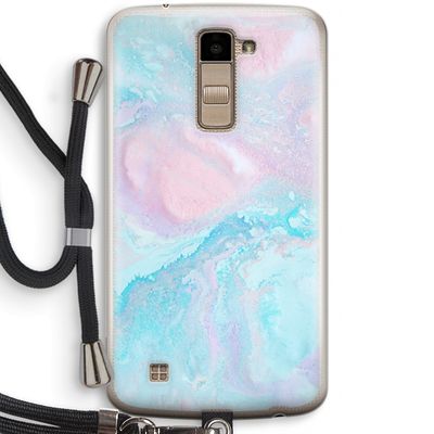 Fantasie pastel: LG K10 (2016) Transparant Hoesje met koord