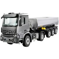 Amewi 22696 Mercedes-Benz Arocs Sattelzug mit Kippauflieger 4x4 1:14 RTR anthrazit 1:14 Elektro RC modelauto voor beginners RTR Met lichteffect, Met