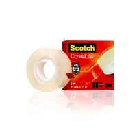 Plakband Scotch Crystal 600 19mmx33m transparant + gratis C60 houder - thumbnail
