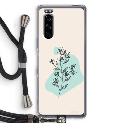 Violets are blue: Sony Xperia 5 Transparant Hoesje met koord