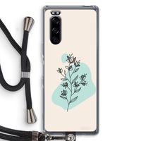 Violets are blue: Sony Xperia 5 Transparant Hoesje met koord