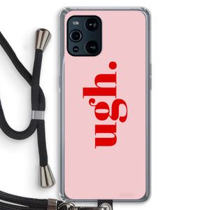 Ugh: Oppo Find X3 Pro Transparant Hoesje met koord