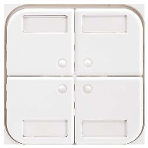 203324  - Cover plate for switch/push button white 203324