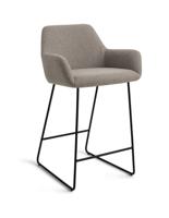 Jesper Home Barkruk 'Hiroo' Slide Black, kleur Foggy Fusion (zithoogte 65cm)