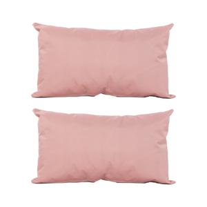 Sierkussen voor binnen en buiten - 2x - oud roze - 30 x 50 cm