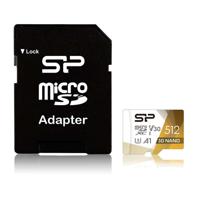 Silicon Power Superior Pro Colorful flashgeheugen 512 GB MicroSDXC Klasse 10 UHS-I + SD-adapter (SP512GBSTXDU3V20AB)
