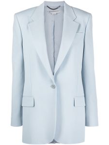 Stella McCartney blazer oversize à simple boutonnage - Bleu