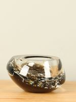 Glazen kom Black & Gold, 11 cm