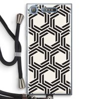 Geometrisch patroon: Sony Xperia XZ1 Transparant Hoesje met koord