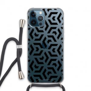 Crazy pattern: iPhone 13 Pro Max Transparant Hoesje met koord