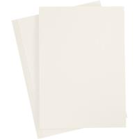 Creativ Company Karton, a4, vel 210x297 mm, 220 gr, off-white, 10 stuk/ 1 doos