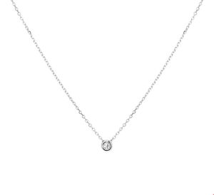 TFT Collier Witgoud Diamant 0.03ct (H SI) 1,0 mm x 41-43-45 cm