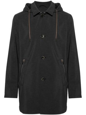 Herno parka mi-longue à capuche - Gris