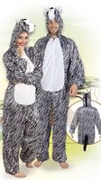 Zebra kostuum man/vrouw pluche