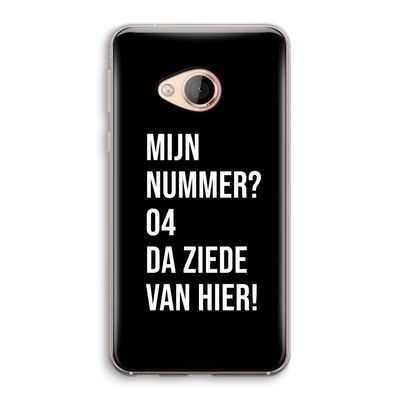 Da ziede van hier - Zwart: HTC U Play Transparant Hoesje