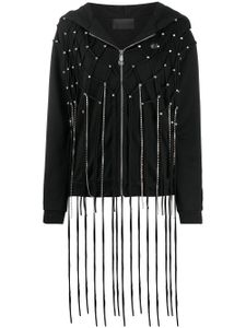 Philipp Plein veste à détails de franges - Noir