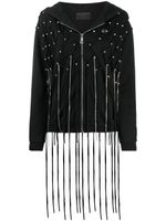 Philipp Plein veste à détails de franges - Noir