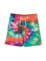 POLO RALPH LAUREN KIDS short tie dye à lien e resserrage - Rouge