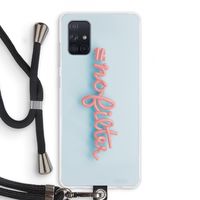 #nofilter: Samsung Galaxy A71 Transparant Hoesje met koord