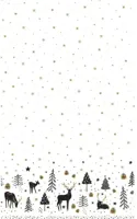 Duni dunicel tafelkleed magic winter 138x220cm wit 1 stuks