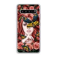 Lady Moth: Samsung Galaxy S10 5G Transparant Hoesje