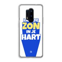Laat de zon in je hart: OnePlus 8 Pro Transparant Hoesje