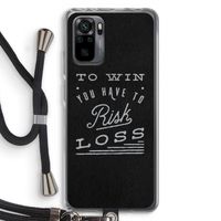 Risk loss: Xiaomi Redmi Note 10 Pro Transparant Hoesje met koord