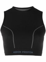 Heron Preston haut crop à bande logo - Noir