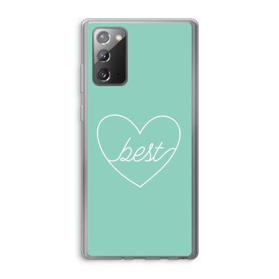 Best heart pastel: Samsung Galaxy Note 20 / Note 20 5G Transparant Hoesje