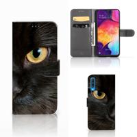Samsung Galaxy A50 | Telefoonhoesje | Met pasjeshouder | Zwarte Kat Samsung Galaxy A50 | Telefoonhoesje | Met pasjeshouder | Zwarte Kat